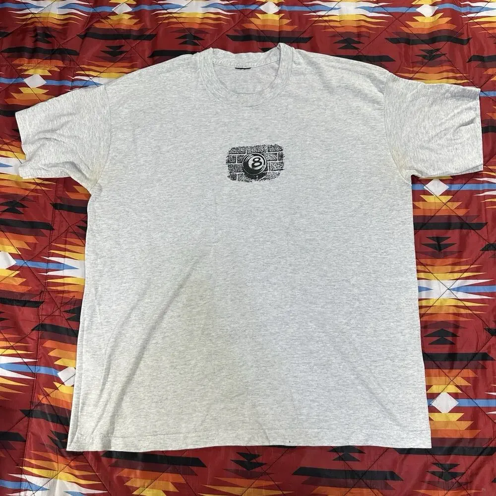 Vintage Jester Clown Gray T-Shirt The Jokers Wild 8 Ball Men’s Size Large